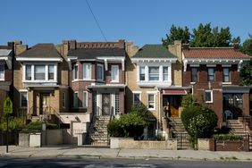 Neighborhood street in Queens, New York 