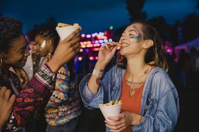 Sharing chips at a festival