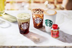 Starbucks Oleato coffee lineup with Partanna olive oil